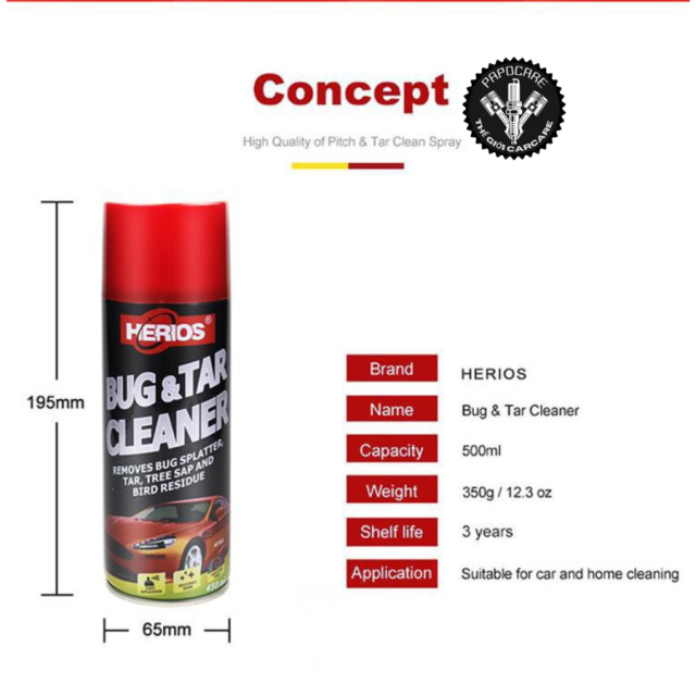 Chai Tẩy Nhựa Đường, Keo Dán HERIOS Công Nghệ Đức 450ml