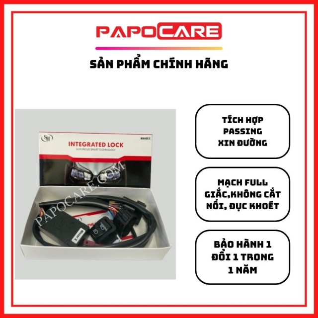 Công Tắc Passing SH, Mạch Tắt Đèn Pha WINNER X INTEGRATED LOCK Full Giắc, Không Khoan Cắt, Không Đấu Dây - PAPOCARE