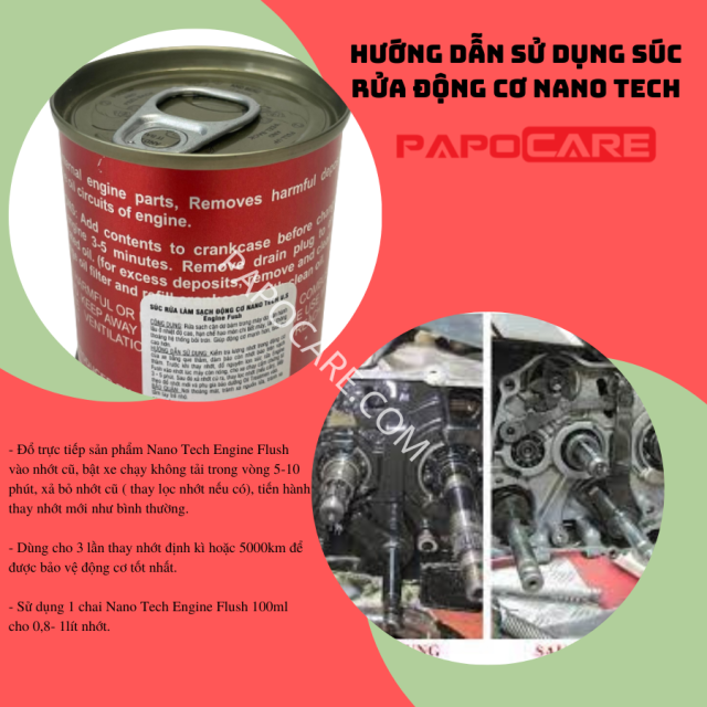 Súc Rửa Động Cơ Camtech Engine Flush 100ML – PAPOCARE