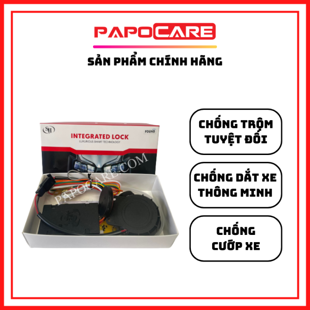 Khóa Chống Trộm Xe Máy INTEGRATED LOCK Cho Các Dòng Xe - PAPOCARE