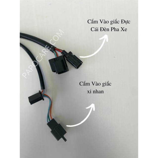 Mạch Tắt Đèn Pha SATRIA INTEGRATED LOCK Full Giắc, Không Khoan Cắt, Không Đấu Dây - PAPOCARE