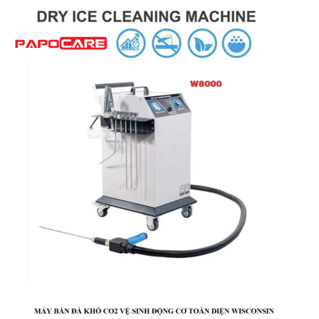 Máy Bắn Đá Khô CO2 W8000
