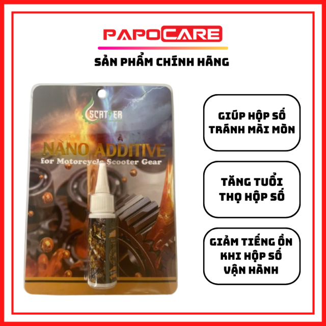 Phụ Gia Nhớt, Nano Nhớt Scatter Bảo Vệ Hộp Số Xe Tay Ga – PAPOCARE