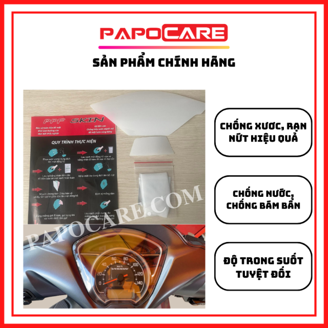 Film PPF, Miếng Dán PPF , Phim Dán Bảo Vệ Mặt Đồng Hồ Xe Máy - PAPOCARE