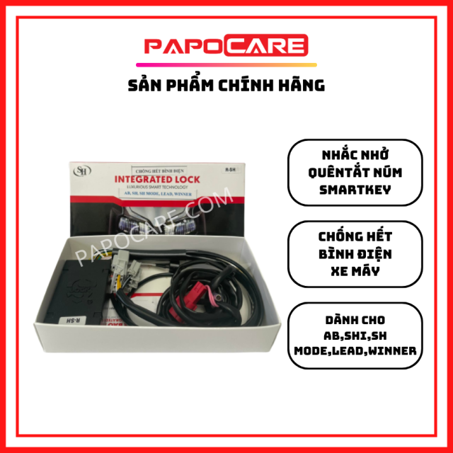 Thiết Bị Chống Hết Bình Điện Xe Máy, Thiết Bị Cảnh Báo Quên Tắt Núm Smartkey  Honda INTEGRATED LOCK – PAPOCARE