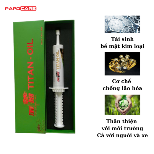 Phụ Gia Dầu Động Cơ Thunder Titan Oil Tái Sinh Bề Mặt Kim Loại Bên Trong Động Cơ Xe
