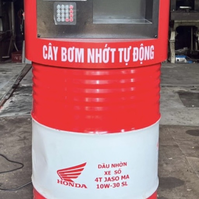 Trụ Bơm Nhớt Tự Động mini EWA Màn Led Phẳng, Tích Hợp Nhiều Tính Năng